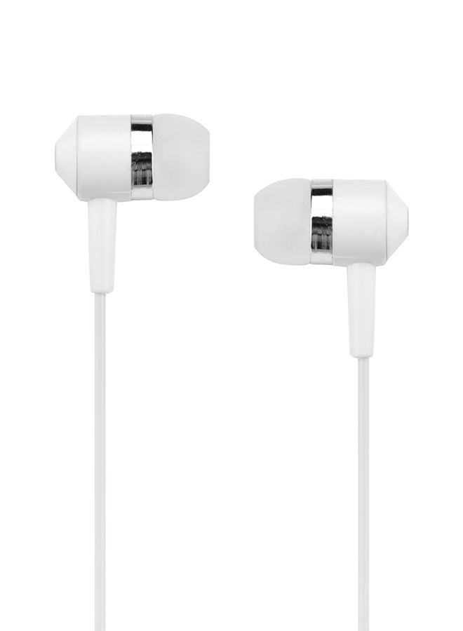 Generic - In-Ear Wired Earphones White - Image 1