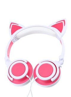 Over-Ear Wired Headset Pink