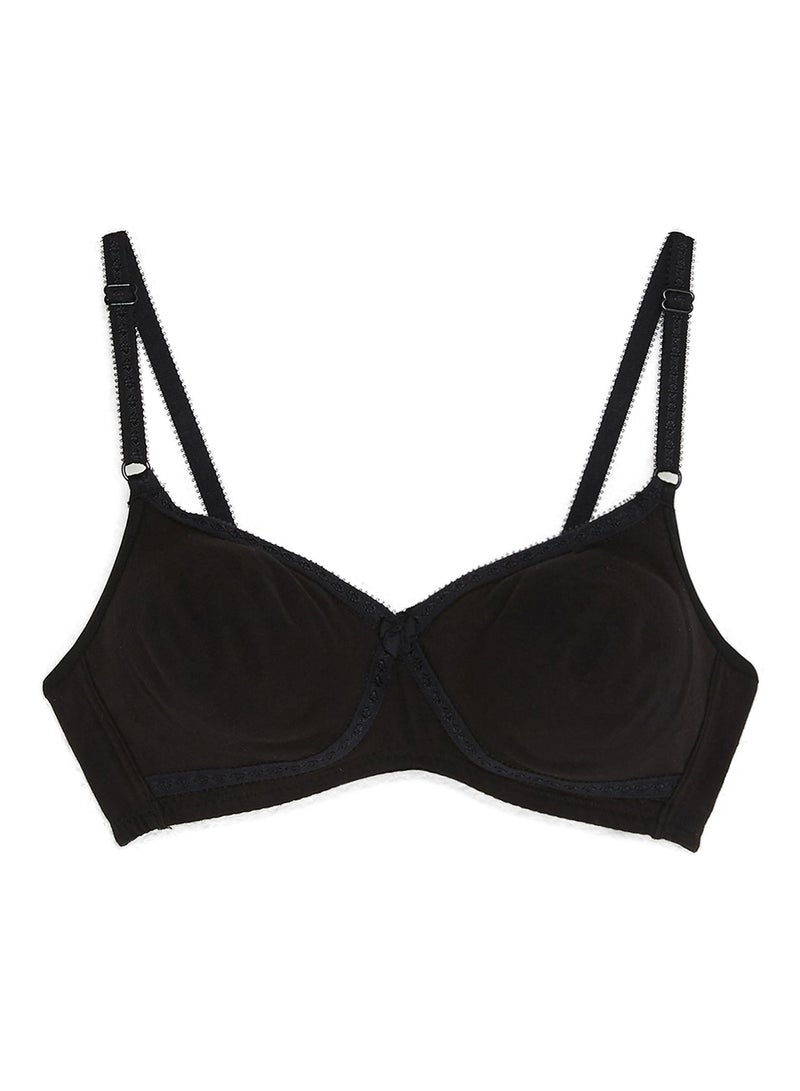 JOCKEY - Seamless Cross Over Bra Black - Image 1