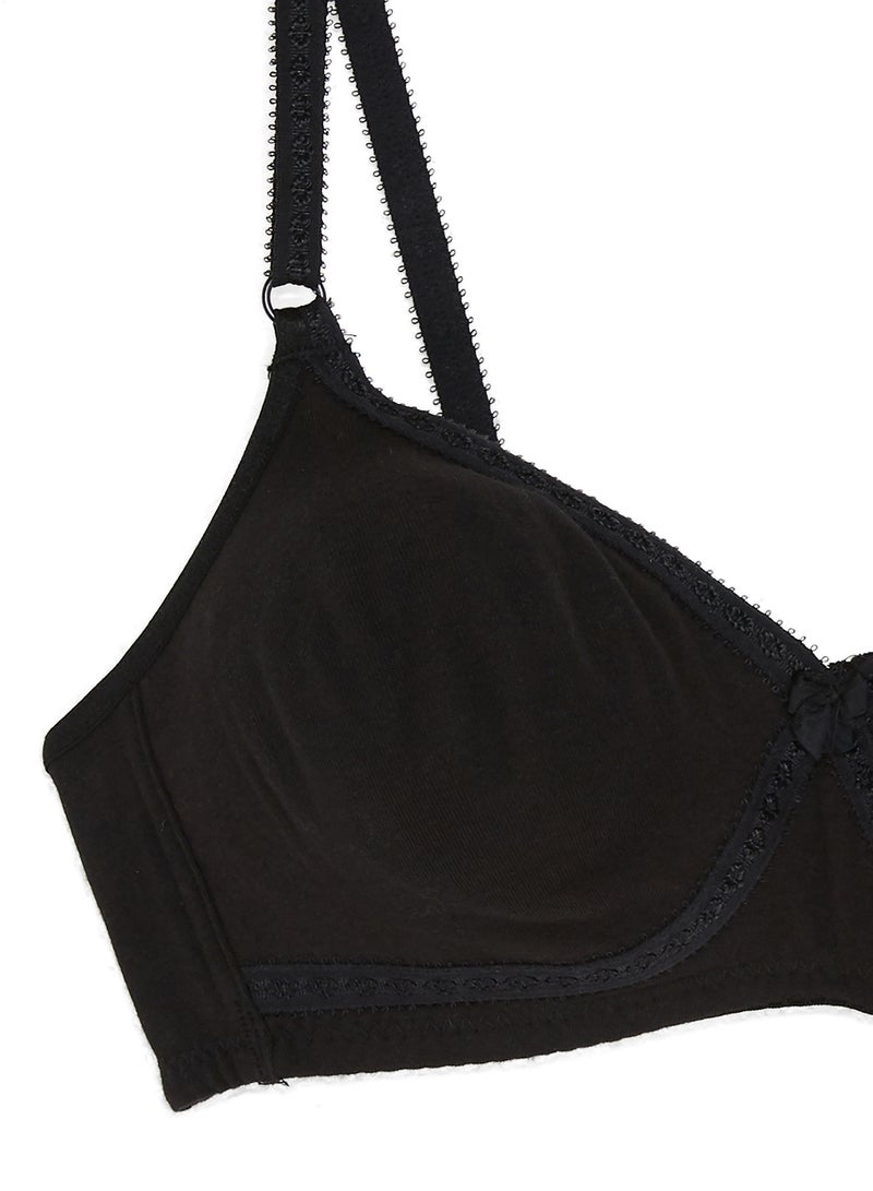 JOCKEY - Seamless Cross Over Bra Black - Image 1