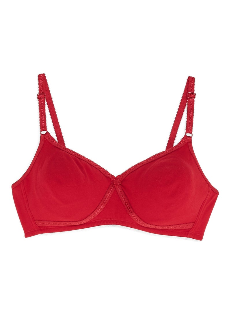 JOCKEY - Seamless Cross Over Bra Red - Image 1