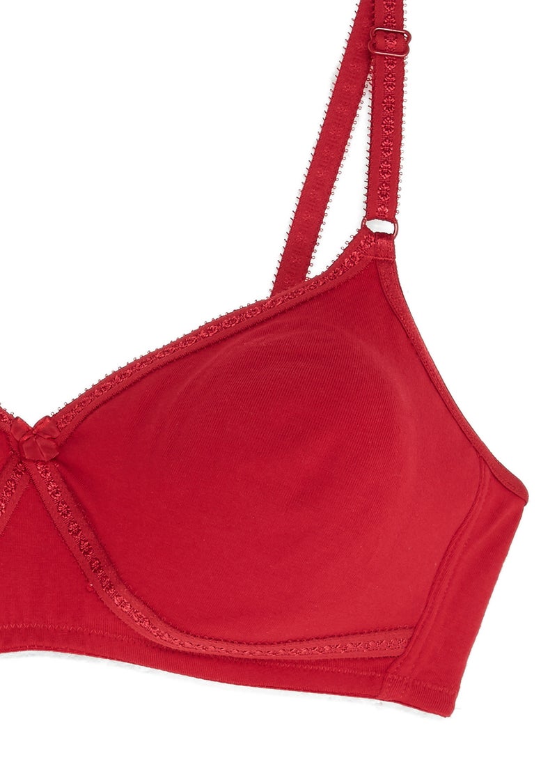 JOCKEY - Seamless Cross Over Bra Red - Image 1