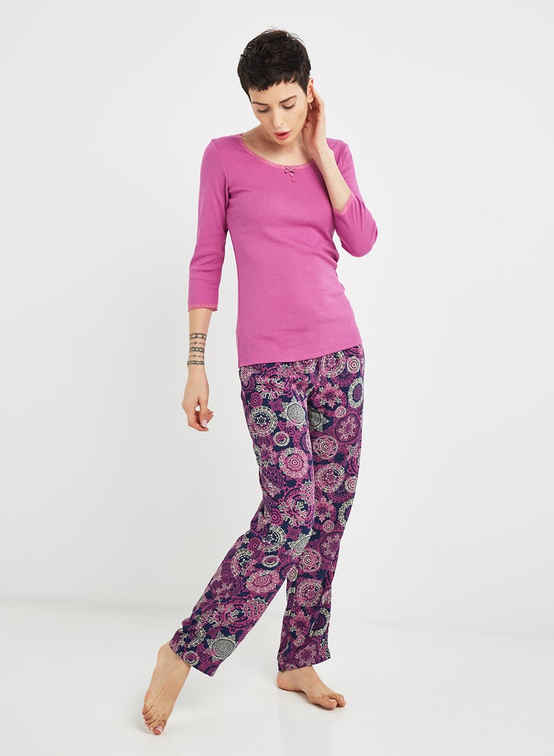 JOCKEY - Three Quarter Sleeve Top Lavender Scent - Image 1