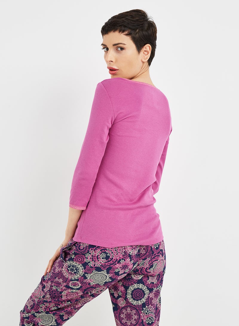JOCKEY - Three Quarter Sleeve Top Lavender Scent - Image 1