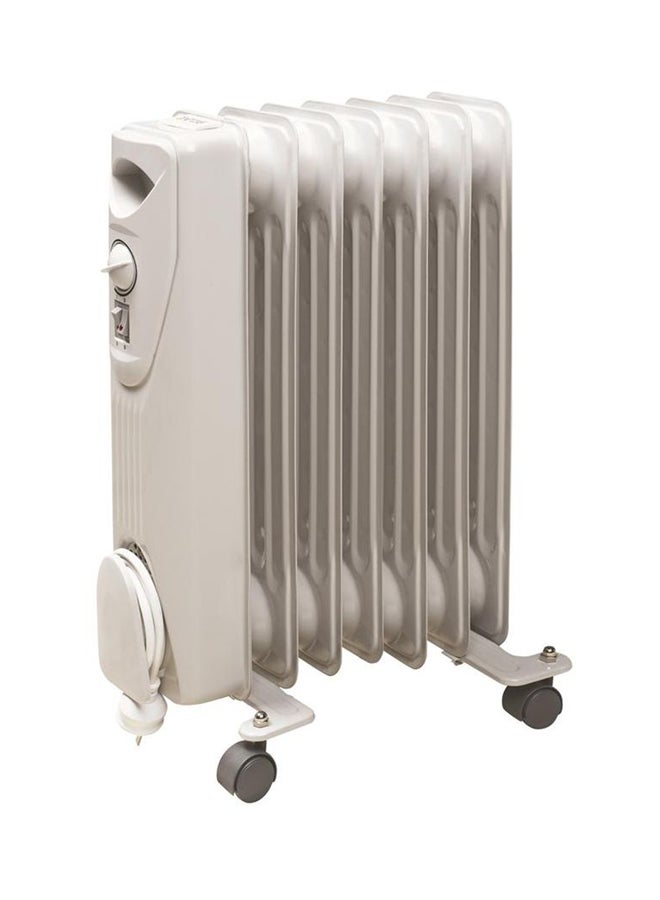 Jac 7 Fin Oil Heater 1500W Jac 327 White 