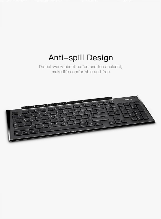 Rapoo - Wireless Keyboard Black - Image 1