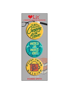 Camping Is The Answer 3 Badge Set : Lovelit Button Assortment Paperback English by Smith Gibbs - 12-Feb-19 