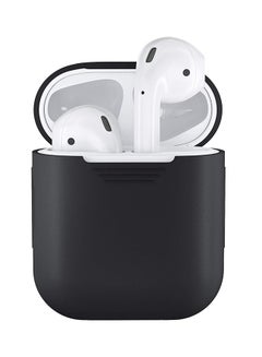 Generic Protective Soft Silicone Case Cover For Apple AirPods Black  - Image 1