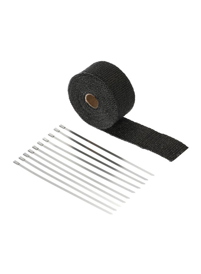 Generic - 5m Exhaust Heat Wrap Turbo Pipe Heat Insulated Wrap for Car Motorcycle K4103 - Image 1