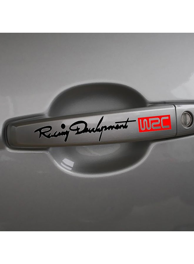 4-Piece Waterproof WRC Car Door Handle Sticker - Image 2