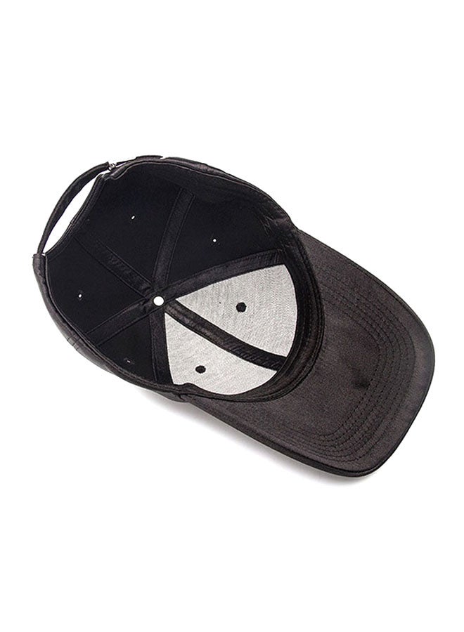 Sharpdo Solid Pattern 3 Piercing Ring Baseball Cap Black  - Image 5