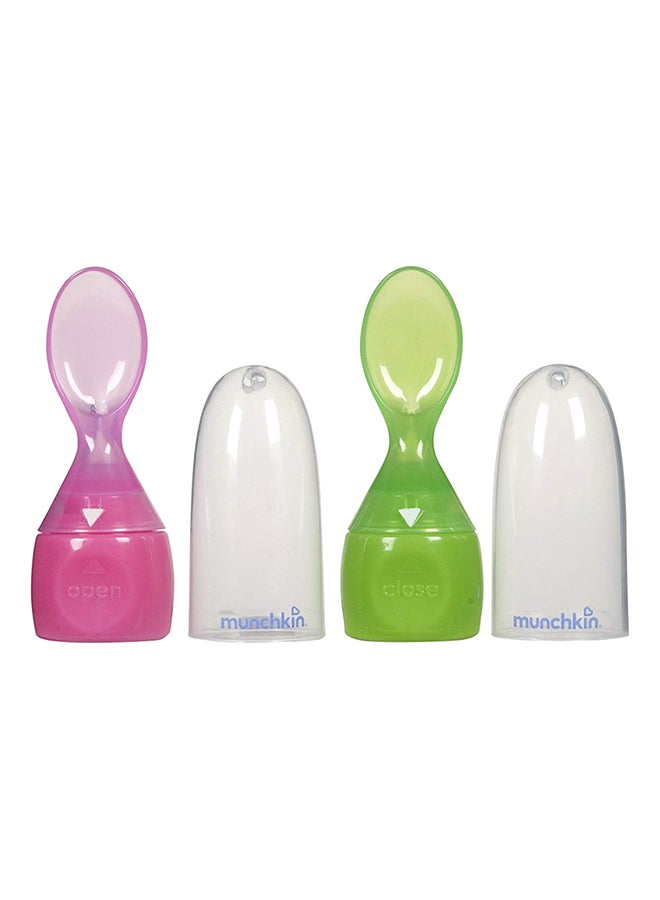 Munchkin Click Lock ™ Food Pouch Spoon Tips 2Pk Assortment  - Image 1