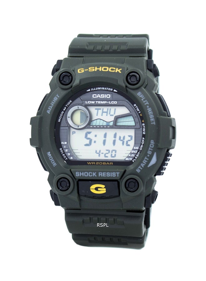 جي شوك ساعة يد جي شوك كوارتز بسوار من الراتينج طراز G-7900-3D للرجال - Image 1