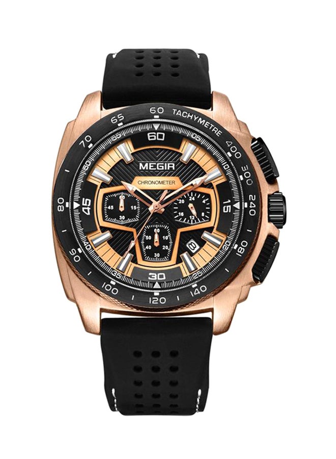 MEGIR men Silicone Chronograph Army Special Watch 2056GREBK-1N0 - Image 1