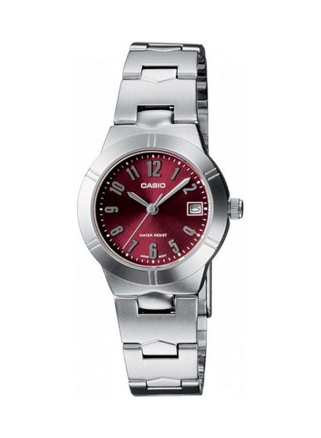 CASIO Women's Stainless Steel Analog Wrist Watch LTP-1241D-4A2DF - 25 mm - Silver - Image 1