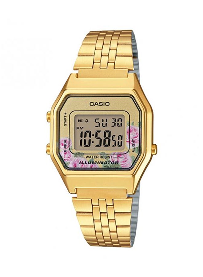 CASIO Women's Stainless Steel Digital Wrist Watch LA680WGA-4CDF - 45 mm - Gold  - Image 1