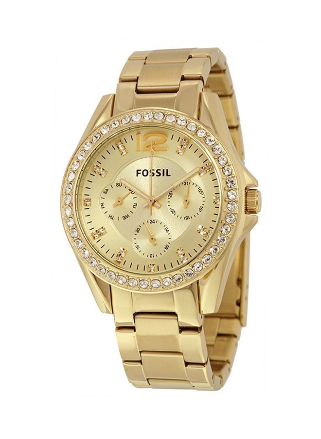 فوسيل ساعة عقارب بسوار من الستانلس ستيل طراز ES3203 للنساء - Image 1