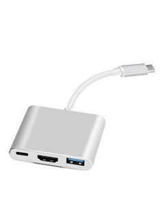 Generic USB 3.1 Type-C To HD TV HDMI Adapter Silver  - Image 1