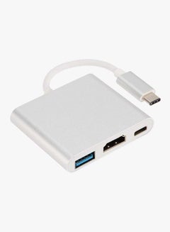 Generic USB 3.1 Type-C To HD TV HDMI Adapter Silver  - Image 2