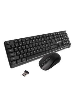 JeDEL Fashion Wireless Keyboard And Mouse Set 2.4G Black  - Image 1