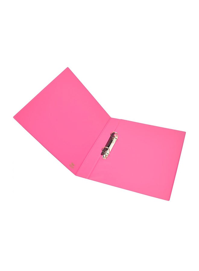FIS - 4-Ring Polypropylene A4 Binder Pink - Image 1