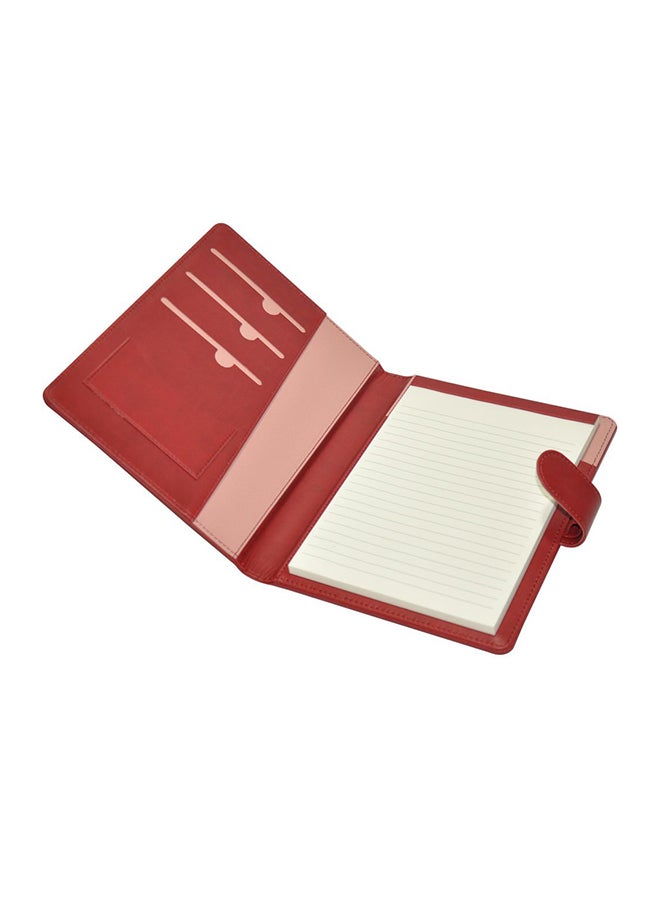 FIS Italian PU Cover Executive Folder And Writing Pad Maroon - Image 1