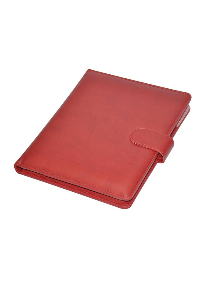 FIS Italian PU Cover Executive Folder And Writing Pad Maroon - Image 2