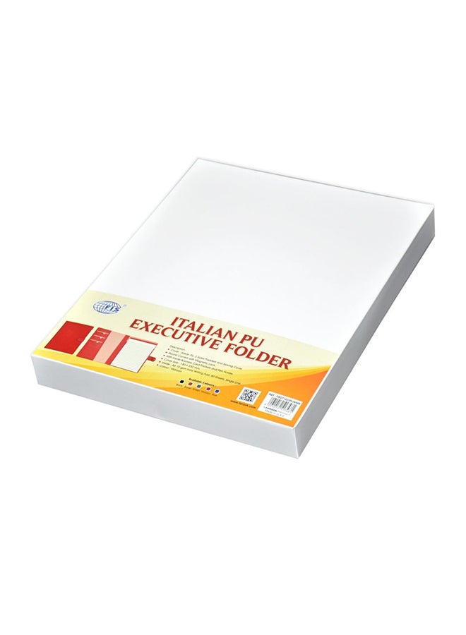 FIS Italian PU Cover Executive Folder And Writing Pad Maroon - Image 3
