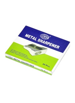 FIS Pack Of 20 Metal Sharpener Silver  - Image 3