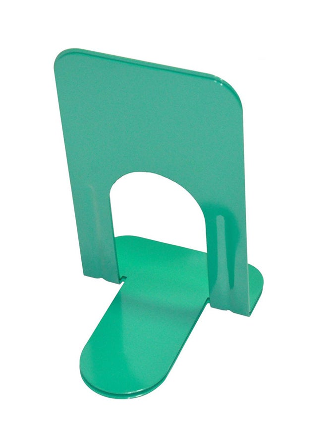 FIS Pack Of 2 Metal Bookend Green - Image 1