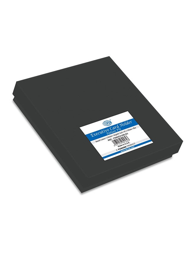 إف اي أس  حامل بطاقات مناسب للعمل ومزود بـ 6 جيوب أزرق - Image 3