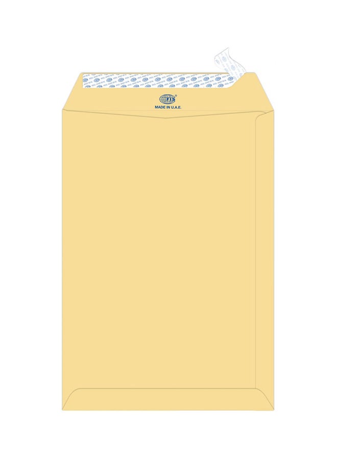 FIS 50-Piece Manila Peel And Seal Envelope Set Yellow - Image 1