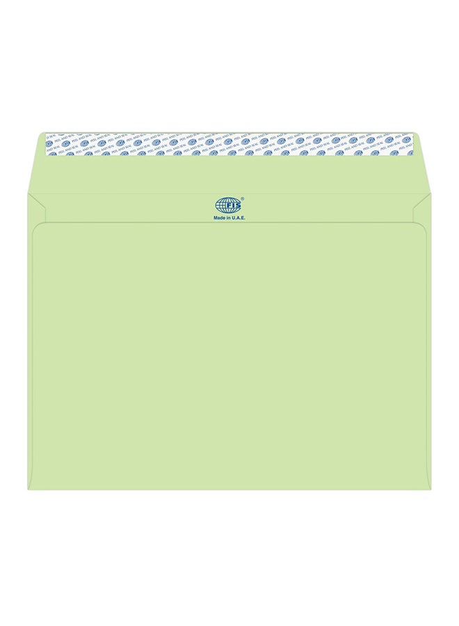 إف اي أس  مجموعة أظرف ذاتية اللصق من 50 قطعة أخضر - Image 1