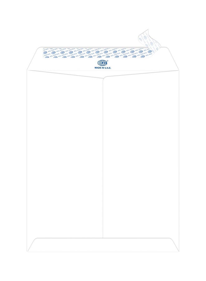 إف اي أس  مجموعة أظرف ذاتية اللصق من 50 قطعة أبيض - Image 2