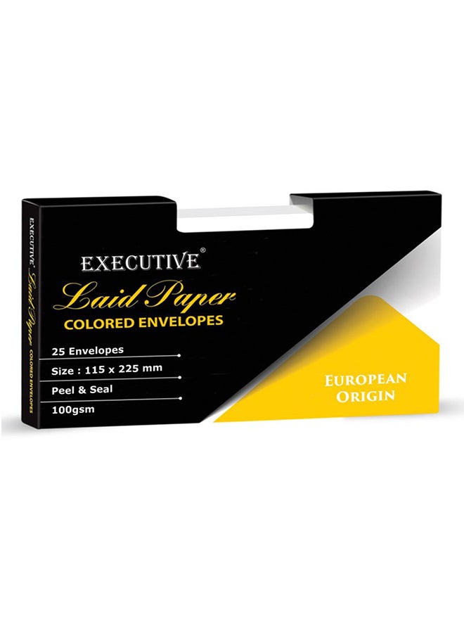 FIS 25-Piece Executive Laid Paper Peel And Seal Envelope Set White - Image 2