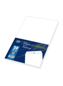 FIS Pack Of 50 Peel And Seal Envelope White  - Image 2