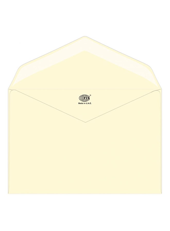 FIS Pack Of 50 Executive Glued Envelope Yellow - Image 1