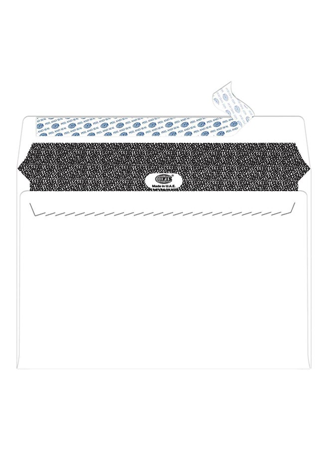 FIS Pack Of 50 Peel And Seal Envelope White/Grey - Image 2