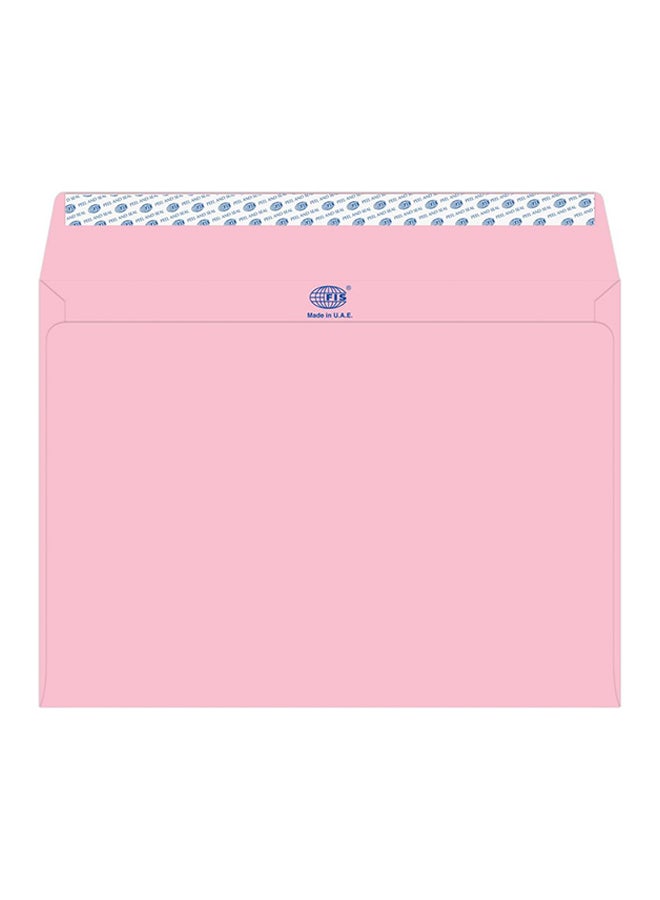 FIS Pack Of 50 Peel And Seal Envelope Pink - Image 1