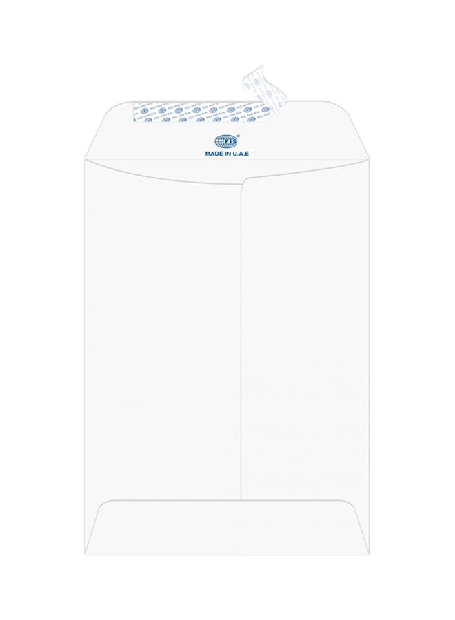 FIS Pack Of 25 Executive Laid Paper Peel And Seal Envelope White - Image 1