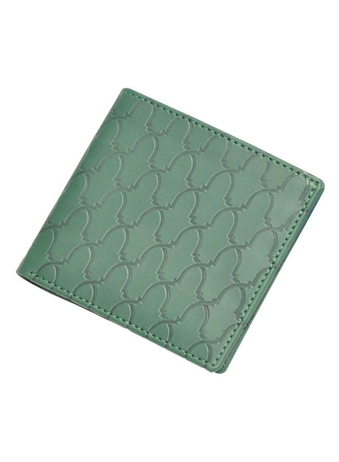 FIS - Stitch detailed Bi-Fold Wallet Green - Image 1