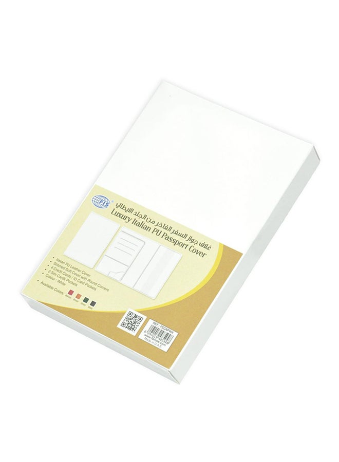 FIS - PU Passport Cover White - Image 1