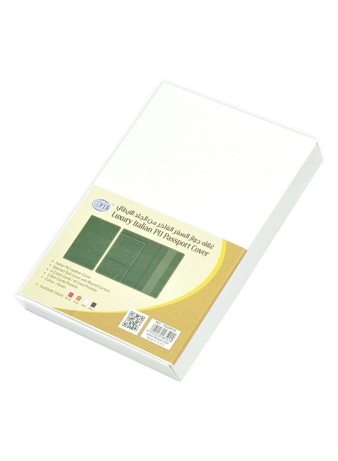 FIS - PU Passport Cover Green - Image 1