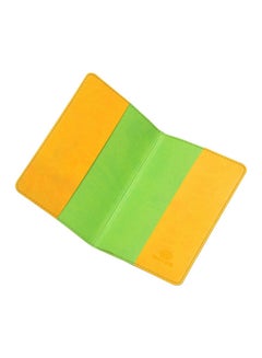 FIS PU Passport Cover Yellow/Green  - Image 1