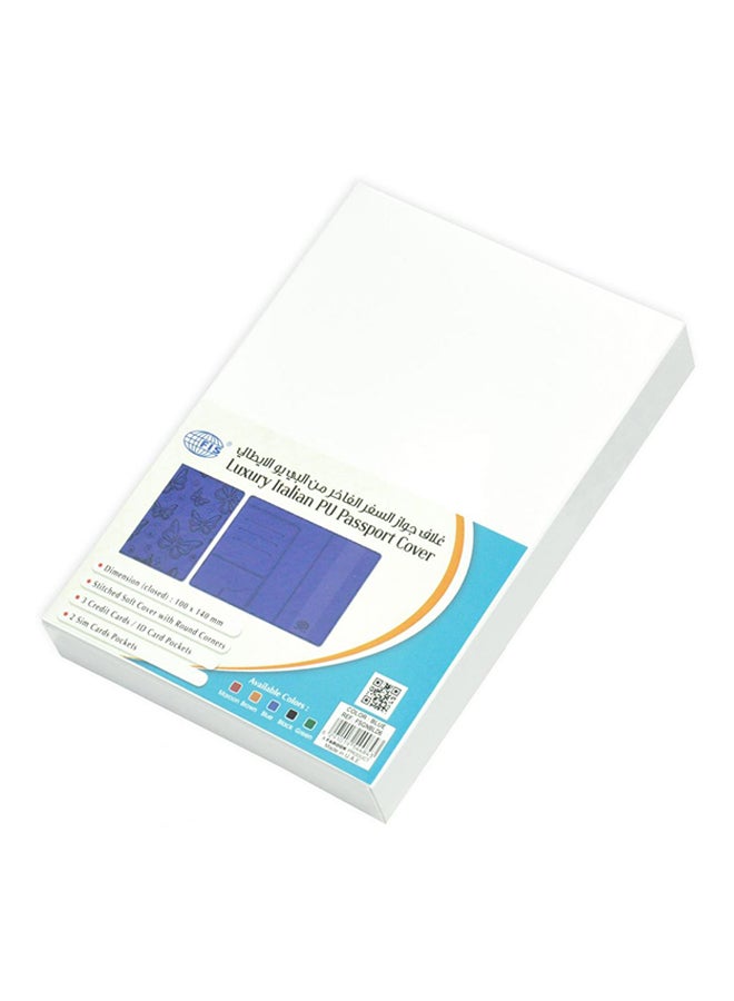 FIS - PU Passport Cover Blue - Image 1