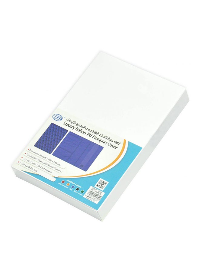 FIS PU Passport Cover Blue - Image 3