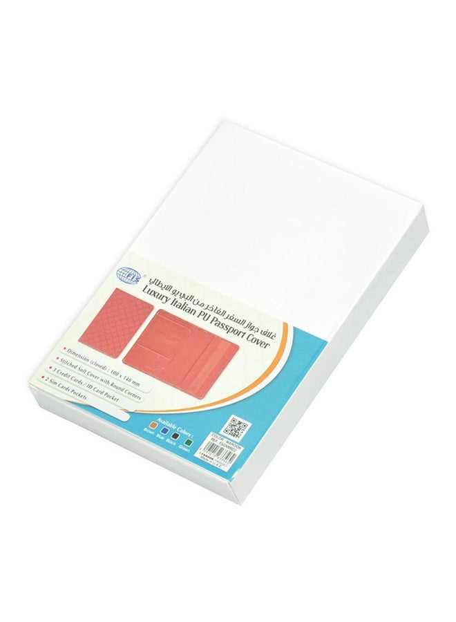 FIS - PU Passport Cover Red - Image 1