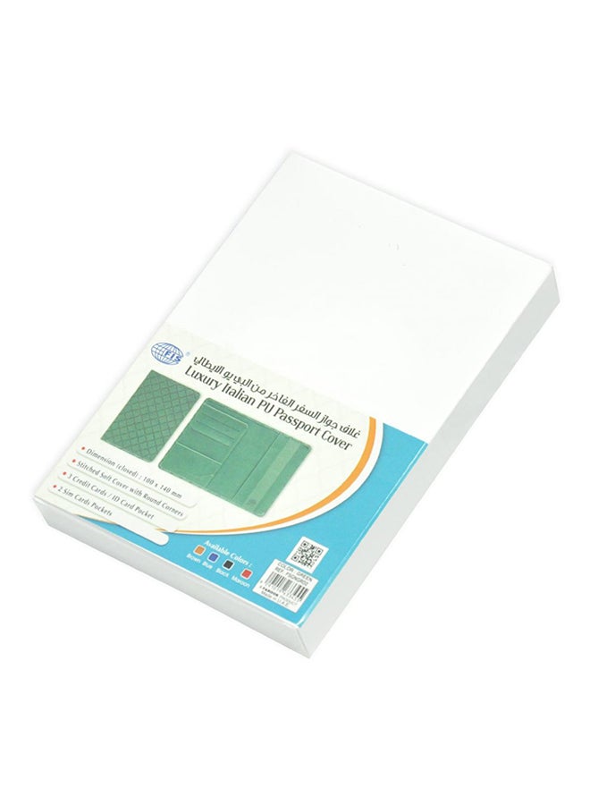 FIS - PU Passport Cover Green - Image 1