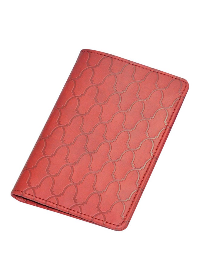 FIS - PU Passport Cover Coral Red - Image 1