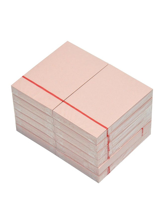 12-Piece Sticky Notes Set Pastel Light Pink